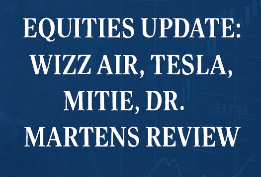 Equities Update: Wizz Air, Tesla, Mitie, Dr. Martens Review image