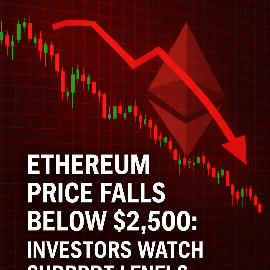 Ethereum Price Falls Below $2,500: Investors Watch Support Levels image