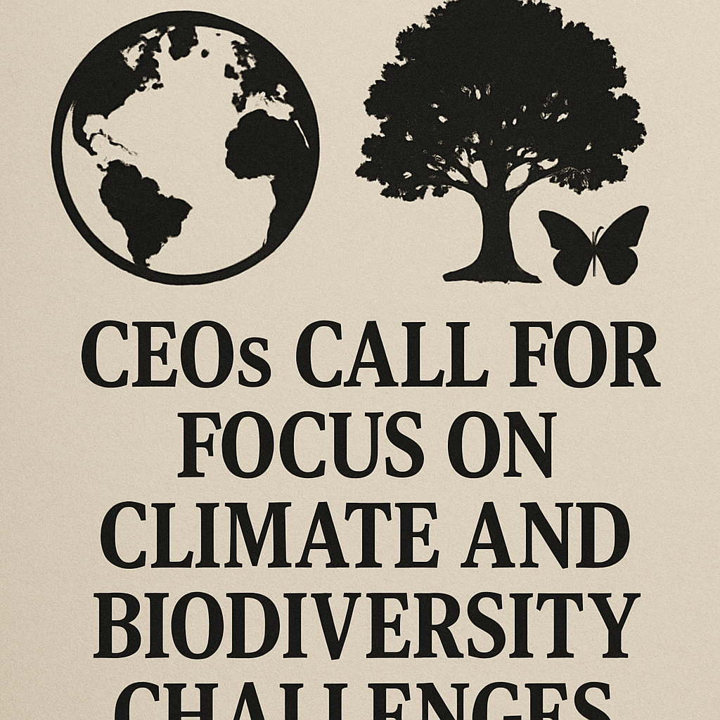 CEOs Call for Focus on Climate and Biodiversity Challenges image