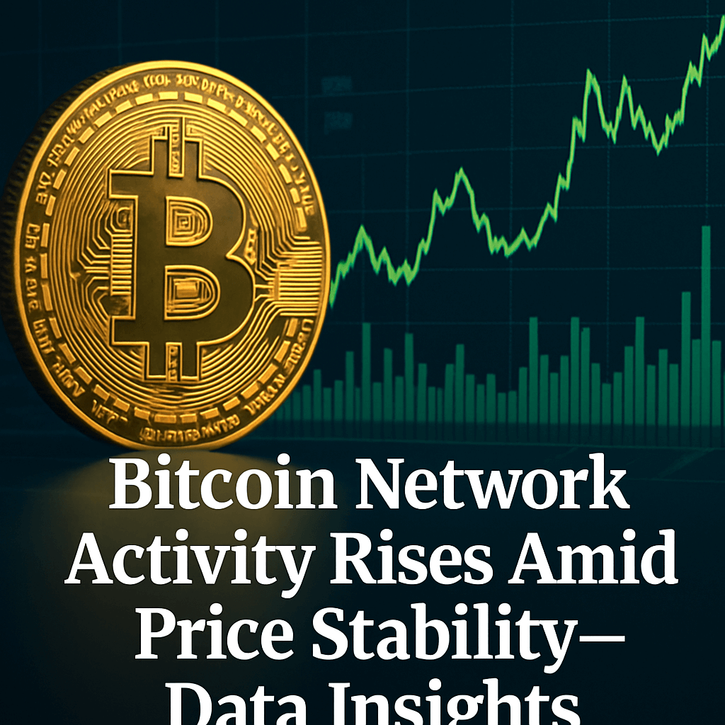 Bitcoin Network Activity Rises Amid Price Stability—Data Insights image