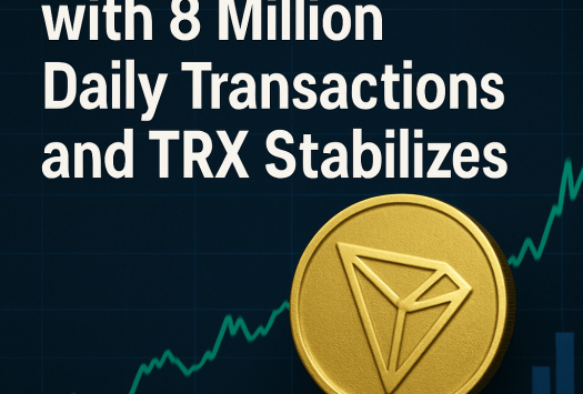 TRON Sees Growth with 8 Million Daily Transactions and TRX Stabilizes image