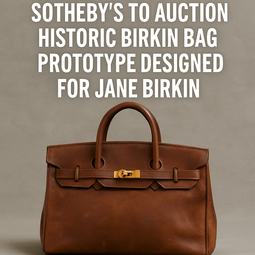 Sotheby’s to Auction Historic Birkin Bag Prototype Designed for Jane Birkin image