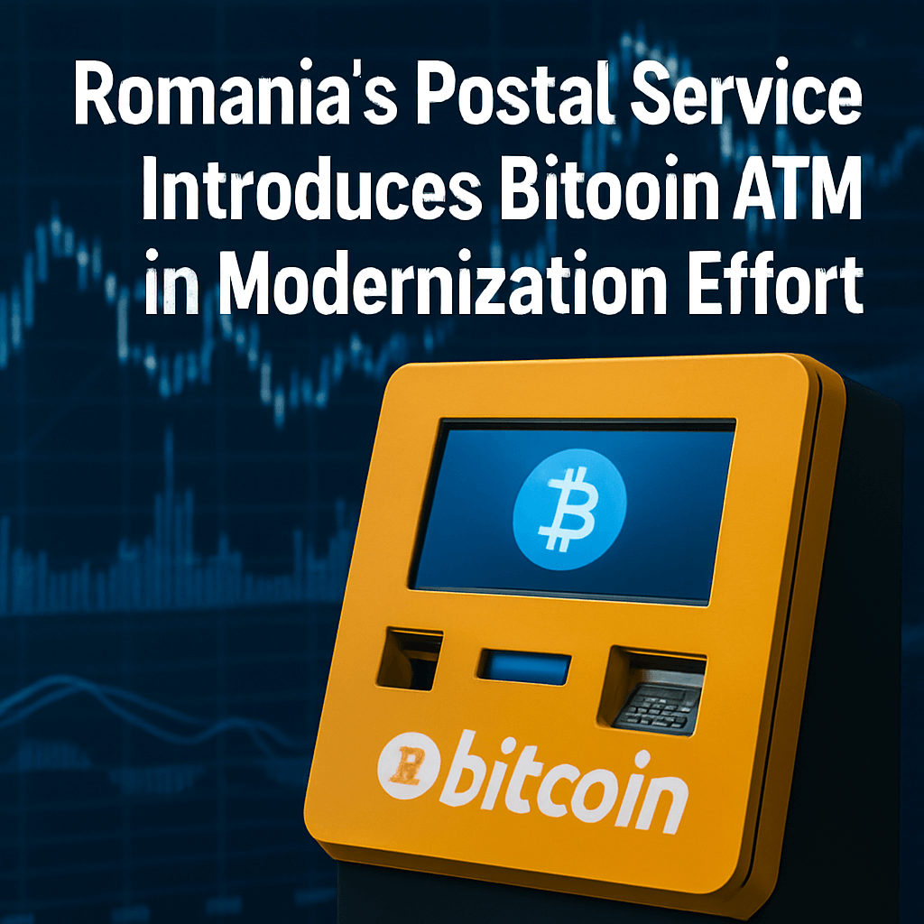 Romania’s Postal Service Introduces Bitcoin ATM in Modernization Effort image