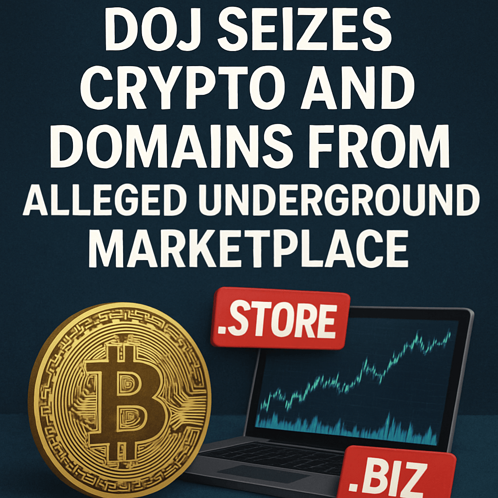 DOJ Seizes Crypto and Domains from Alleged Underground Marketplace image