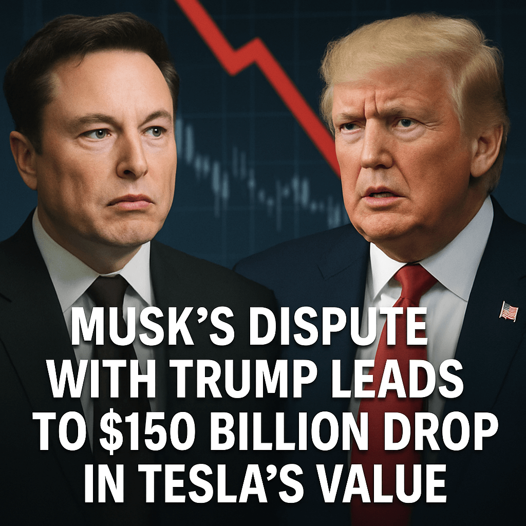 Musk’s Dispute with Trump Leads to $150 Billion Drop in Tesla’s Value image